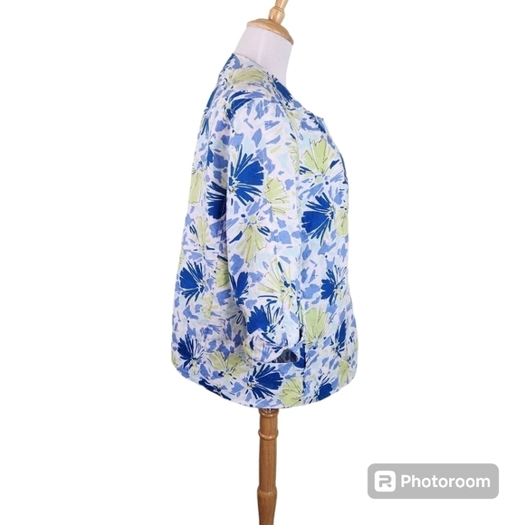 Kim Rogers 100% Linen Jacket, sz 1X - Picture 3 of 7